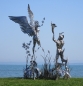 Preview: Huge garden statuette Pan and Syrinx